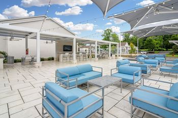 Outdoor lounge area